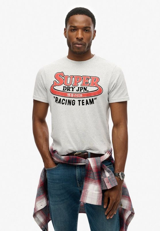 Superdry Reworked Classics Graphic T-shirt Met Korte Mouwen Grijs Man