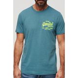 Superdry NEON VL T SHIRT Heren - Blauw