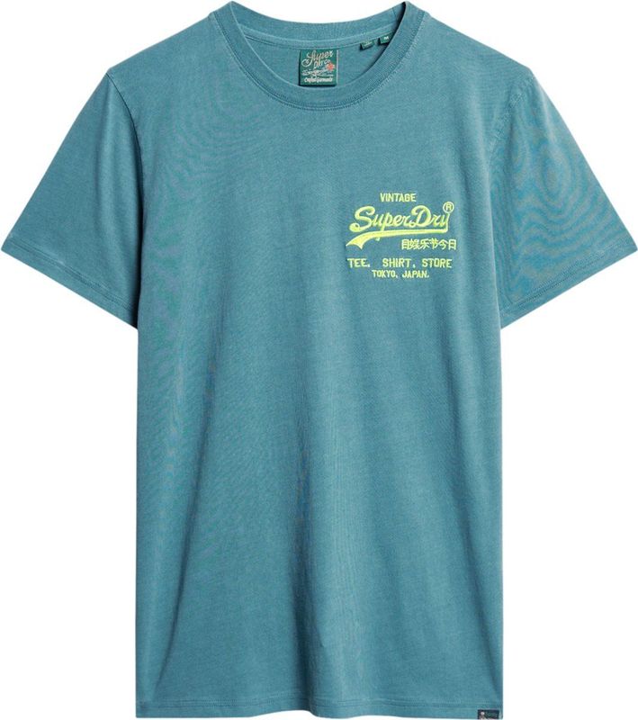 Superdry NEON VL T SHIRT Heren - Blauw