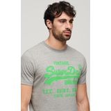 Superdry NEON VL T SHIRT Heren - Lichtgrijs
