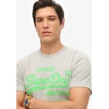 Superdry NEON VL T SHIRT Heren - Lichtgrijs