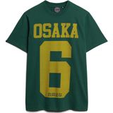 Superdry - Osaka 6 - T-shirt - Zwart - Katoen