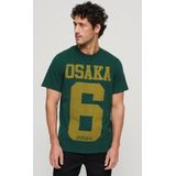 Superdry - Osaka 6 - T-shirt - Zwart - Katoen