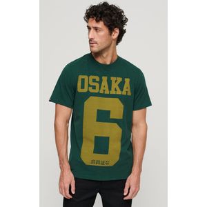 Superdry - Osaka 6 - T-shirt - Zwart - Katoen