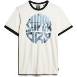 Superdry Photographic Logo T-shirt Met Korte Mouwen Wit S Man