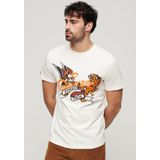 Superdry - Tattoo Script - T-shirt - Wit - Korte Mouwen