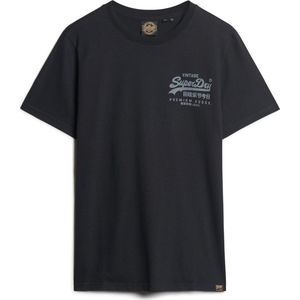 Superdry Classic Vintage Logo Heritage T-shirt Met Korte Mouwen Wit S Man