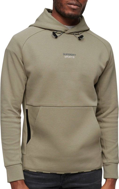 Superdry - Sport Tech Logo - Hoodie - Grijs - Katoen