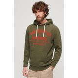 Superdry - Workwear Flock Graphic - Hoodie - Relaxed Fit