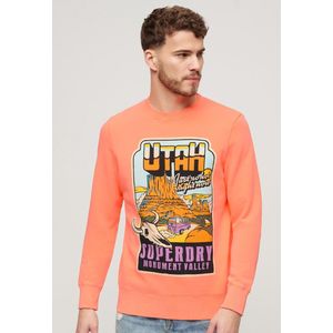 Superdry - M2013578A - Sweatshirt - Oranje - Katoen, Lange Mouwen