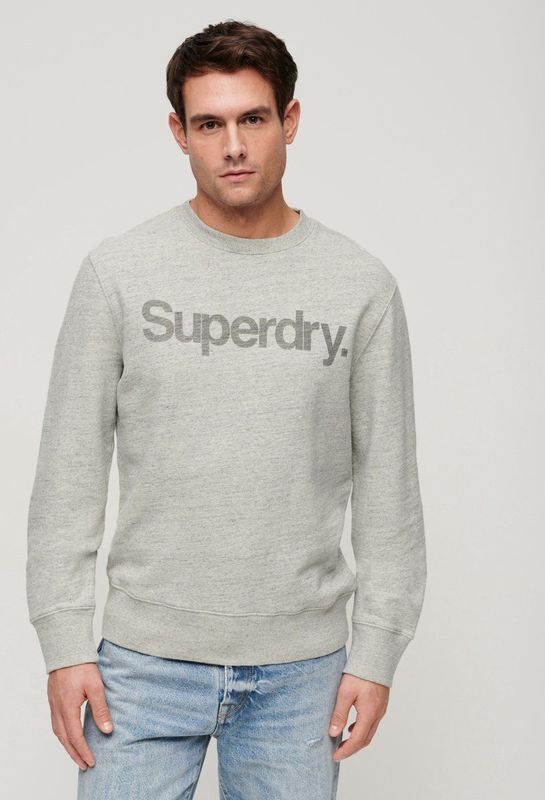 Superdry - City - Sweatshirt - Grijs - Katoen - Losse Pasvorm