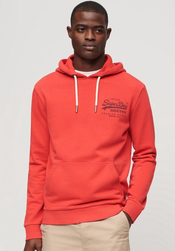 Superdry - Classic Vl Heritage - Hoodie - Zwart - Katoen