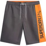 Superdry - M3010229A - Sportief Zwempak - Grijs - Gerecycled Polyester - Duurzaam