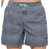 Superdryvoor mannen. M3010231A Bedrukt zwempak van gerecycled zeemateriaal (S), Strandkleding, Gerecycled polyester, Duurzaam, Marineblauw