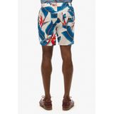 Superdry - Hawaiian Print - Zwembroek - Blauw - Polyester - Relaxte Pasvorm