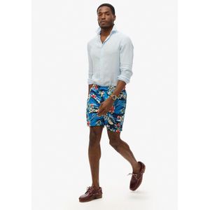 Superdry - M3010232A - Gerecycled Hawaïaans Zwempak - Blauw - Gerecycled Polyester