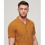 Superdry - Overhemd Short Sleeve - Oranje - Geo Tan Print