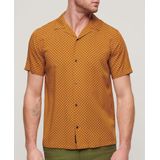 Superdry - Overhemd Short Sleeve - Oranje - Geo Tan Print