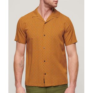 Superdry - Overhemd Short Sleeve - Oranje - Geo Tan Print