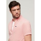 Superdry - Seersucker Overhemd - Korte Mouwen - Heren - Shirts