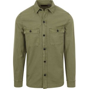 Superdry Overshirt Military Groen - Heren - Katoen - Regular-Fit