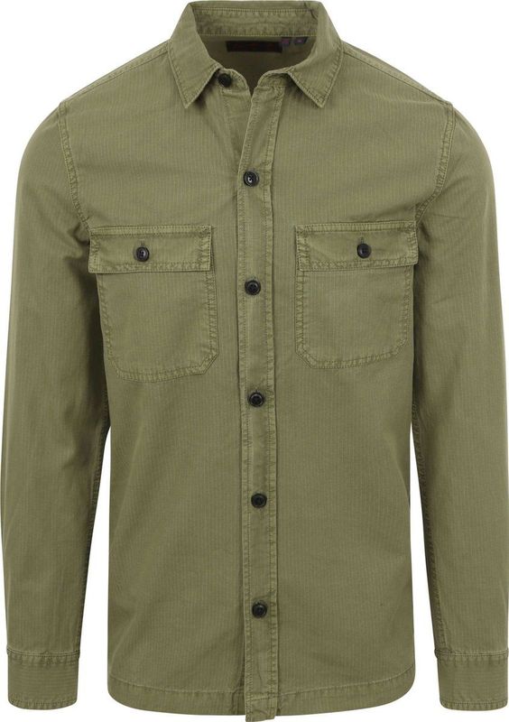 Superdry Overshirt Military Groen - Heren - Katoen - Regular-Fit