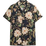 Superdry - Open Collar Printed Shirt - Overhemd - Multicolor - 100% Linnen