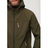 Superdry - M5011838A - Softshell Jas - Zwart - Polyester, Lange Mouwen