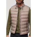 Superdry Jas Lightweight Padded Gilet M5011845a Deep Beige Mannen