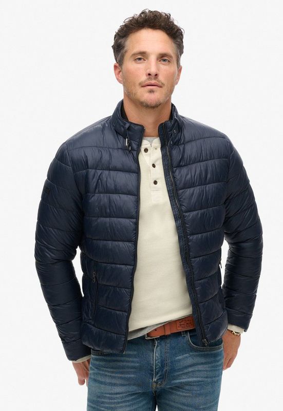 Superdry - Lightweight Padded Jacket - Tussenjas - Zwart - Nylon