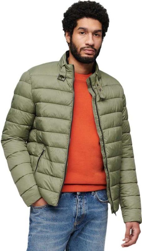 Superdry - Lightweight Padded Jacket - Tussenjas - Zwart - Nylon, Gerecycled Polyester