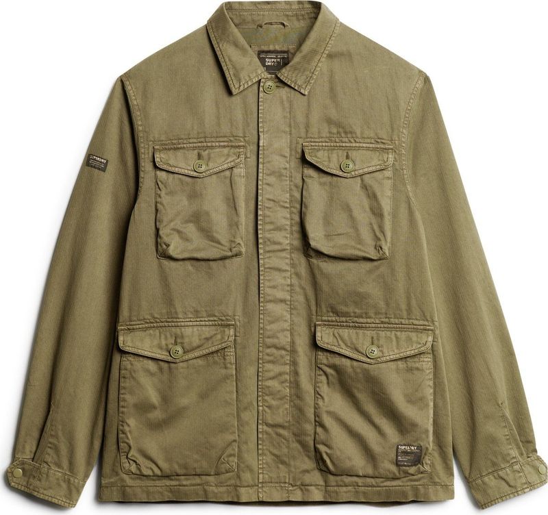 Superdry - MILITARY M65 EMB LW JACKET - Jas - Groen - Polyester
