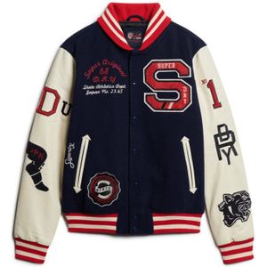 Superdry - M5011867A - Bomberjack - Marineblauw - Polyester - Lange Mouwen