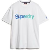 Superdry Core Logo Loose T-shirt Met Korte Mouwen Wit S Man