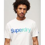 Superdry Core Logo Loose T-shirt Met Korte Mouwen Wit S Man