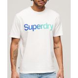 Superdry Core Logo Loose T-shirt Met Korte Mouwen Wit S Man