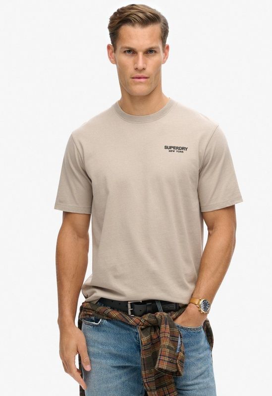 Superdry - Luxury Sport - T-shirt - Zwart - Katoenen Jersey, Loose Fit, Korte Mouwen