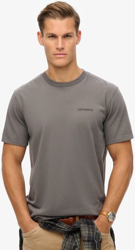 Superdry - Overdyed Logo Loose T-shirt - Katoen - Korte Mouwen