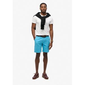 Superdry - Stretch Chino Shorts - Blauw - Korte Broek