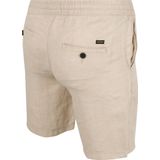Superdry - Linnen Shorts - Beige - Elastische Taille - Overgeverfde Afwerking