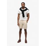 Superdry - Linnen Shorts - Beige - Elastische Taille - Overgeverfde Afwerking