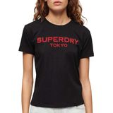 Superdry - Sport Luxe Graphic Fitted - T-shirt - Mauve Morn Pink - Korte Mouwen