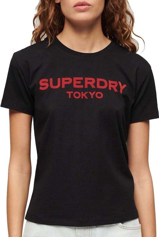 Superdry - Sport Luxe Graphic Fitted - T-shirt - Mauve Morn Pink - Korte Mouwen