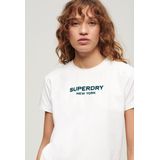 Superdry Sport Luxe Graphic Fitted T-shirt Met Korte Mouwen