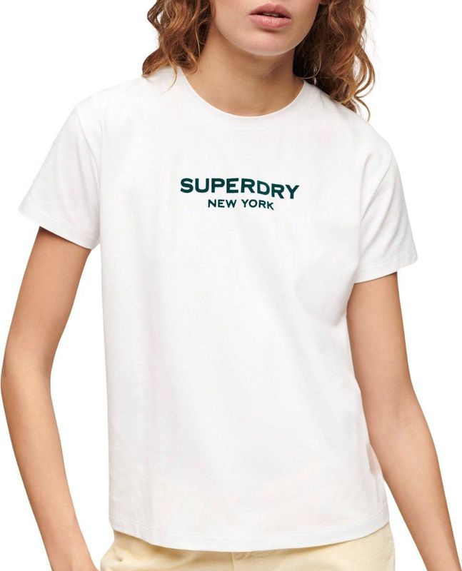 Superdry Sport Luxe Graphic Fitted T-shirt Met Korte Mouwen