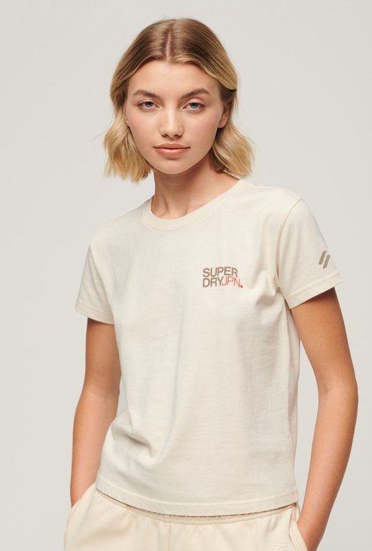 Superdry - Sportswear T-shirt - Dames - Aansluitend - Met Logo