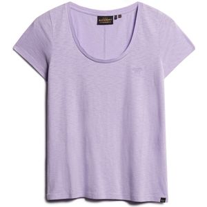 Superdry - Scoop Neck T-Shirt - Zwart - Katoen