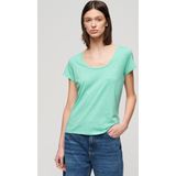 The Studios - Scoop Neck T-Shirt - Zwart - Katoen