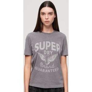 Superdry - Archive T-shirt met kiss-print en relaxte pasvorm - Dames - T-shirts