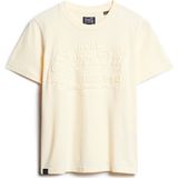 Superdry - T-shirt - Dames - Met Reliëfopdruk - Relaxte Pasvorm